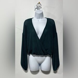 VICI Deep Green V-Neck Sweater‎ Womens  Size Small